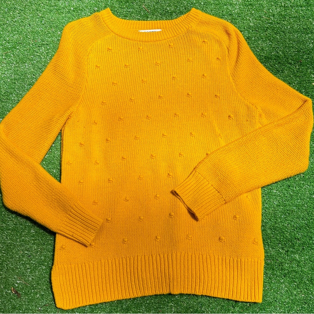 Old Navy Yellow Pom Pom Sweater - Medium